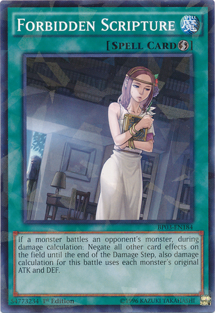 Forbidden Scripture [BP03-EN184] Shatterfoil Rare | L.A. Mood Comics and Games