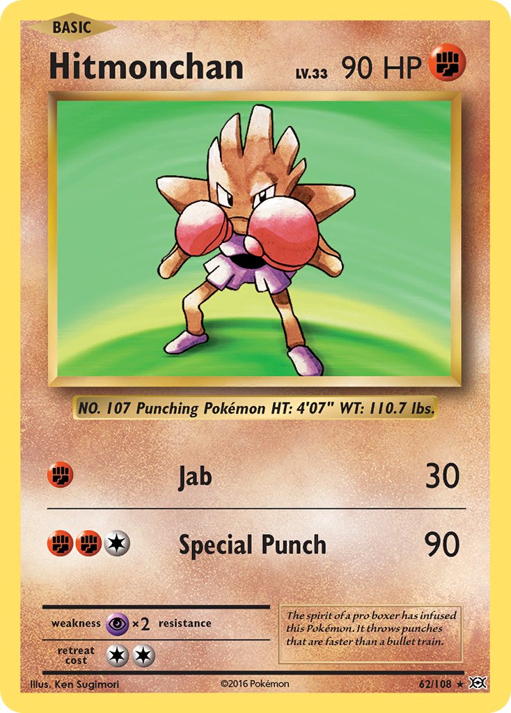 Hitmonchan (62/108) (Theme Deck Exclusive) [XY: Evolutions] | L.A. Mood Comics and Games