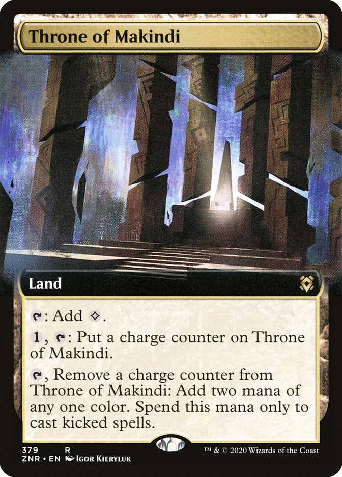 Throne of Makindi (Extended Art) [Zendikar Rising] | L.A. Mood Comics and Games
