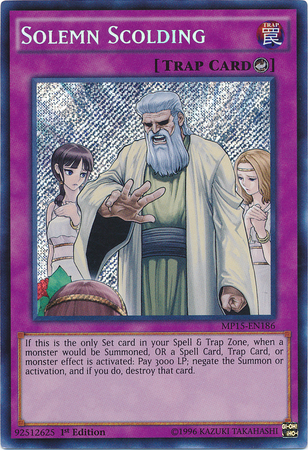 Solemn Scolding [MP15-EN186] Secret Rare | L.A. Mood Comics and Games