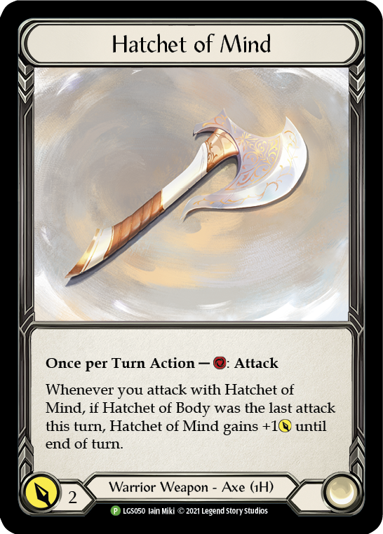 Hatchet of Mind [LGS050] (Promo)  Cold Foil | L.A. Mood Comics and Games