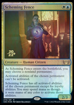 Scheming Fence [Streets of New Capenna Prerelease Promos] | L.A. Mood Comics and Games