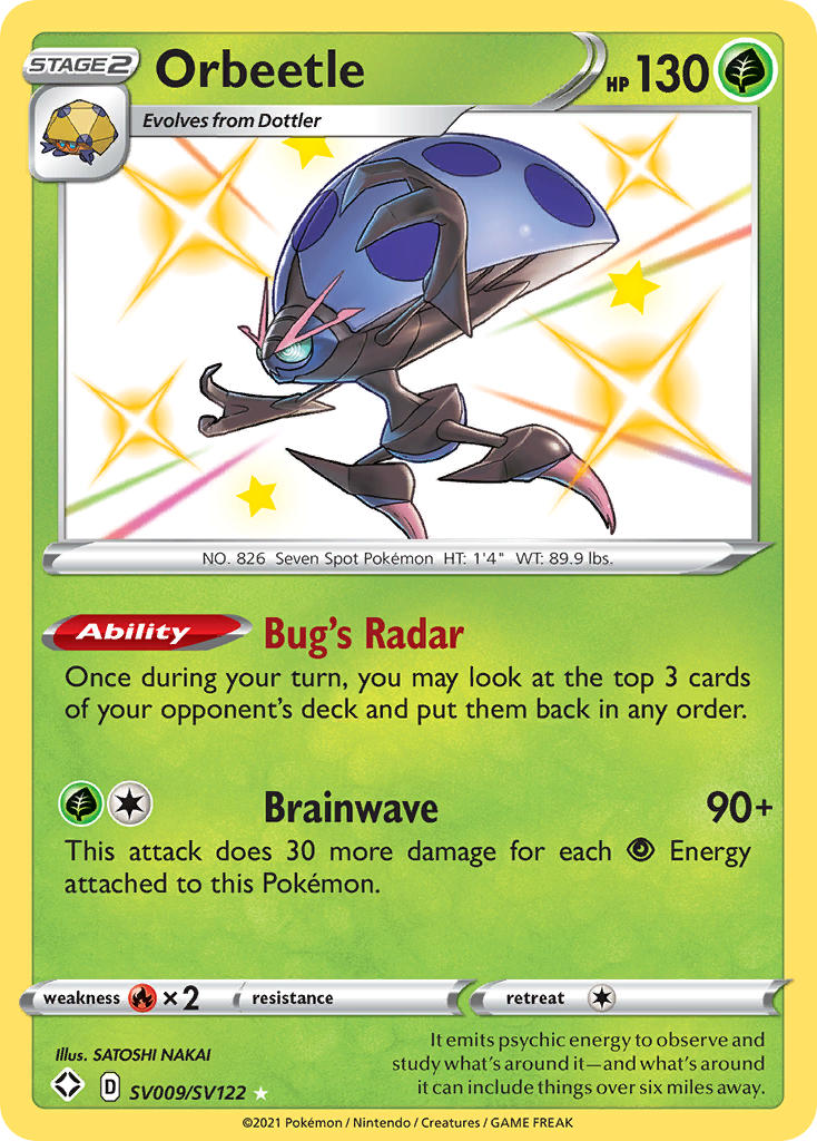 Orbeetle (SV009/SV122) [Sword & Shield: Shining Fates] | L.A. Mood Comics and Games