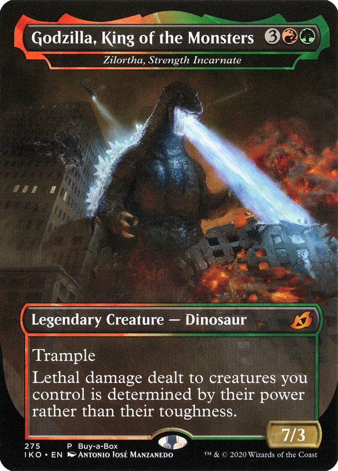 Zilortha, Strength Incarnate - Godzilla, King of the Monsters (Buy-A-Box) [Ikoria: Lair of Behemoths Promos] | L.A. Mood Comics and Games