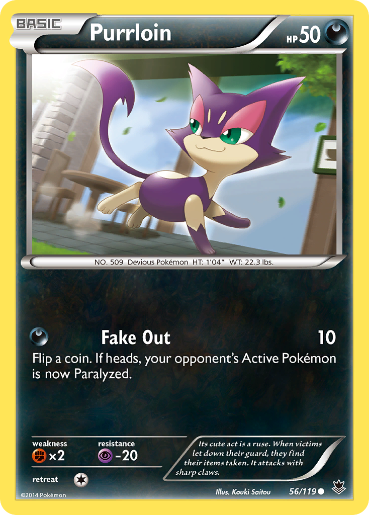 Purrloin (56/119) [XY: Phantom Forces] | L.A. Mood Comics and Games