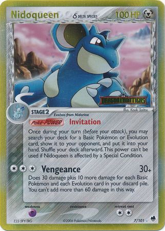 Nidoqueen (7/101) (Delta Species) (Stamped) [EX: Dragon Frontiers] | L.A. Mood Comics and Games