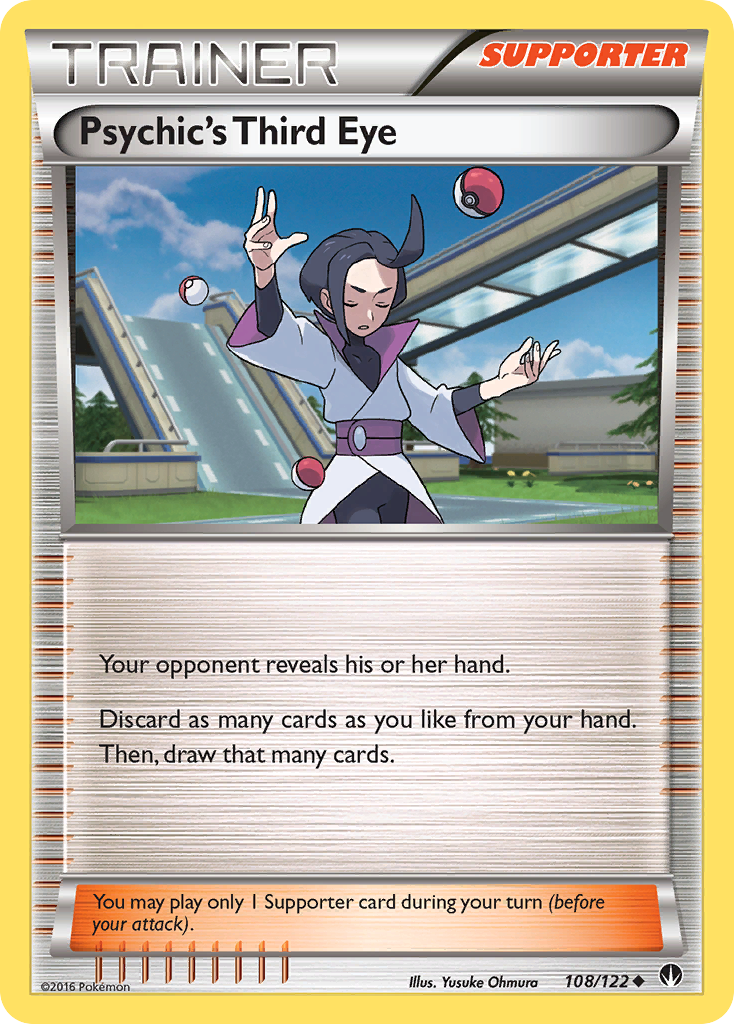 Psychic's Third Eye (108/122) [XY: BREAKpoint] | L.A. Mood Comics and Games