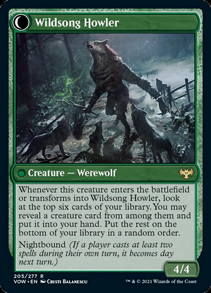 Howlpack Piper // Wildsong Howler [Innistrad: Crimson Vow] | L.A. Mood Comics and Games