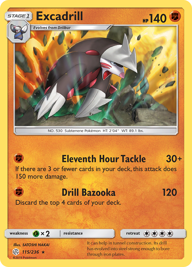 Excadrill (115/236) [Sun & Moon: Cosmic Eclipse] | L.A. Mood Comics and Games