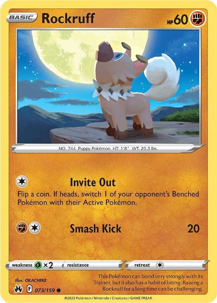 Rockruff (073/159) [Sword & Shield: Crown Zenith] | L.A. Mood Comics and Games