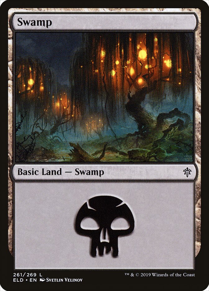 Swamp (261) [Throne of Eldraine] | L.A. Mood Comics and Games