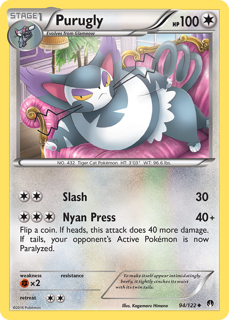 Purugly (94/122) [XY: BREAKpoint] | L.A. Mood Comics and Games