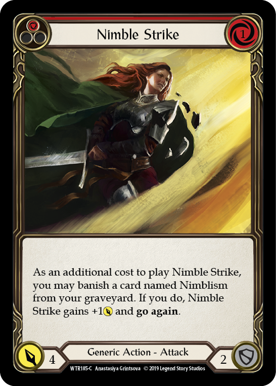 Nimble Strike (Red) [WTR185-C] (Welcome to Rathe)  Alpha Print Normal | L.A. Mood Comics and Games