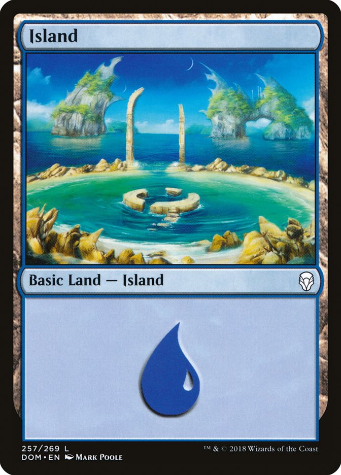 Island (257) [Dominaria] | L.A. Mood Comics and Games