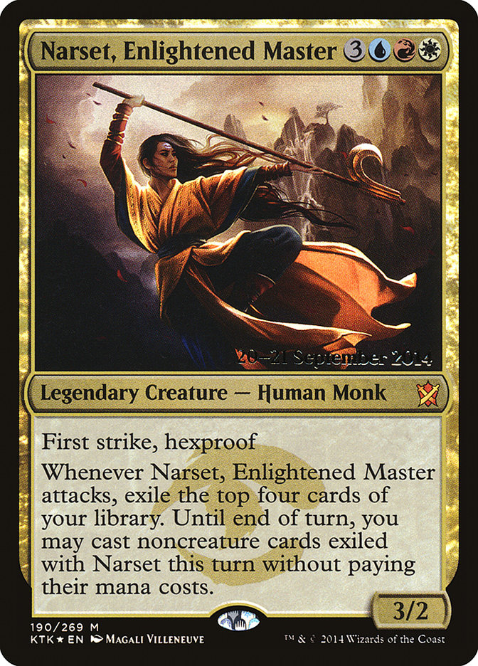 Narset, Enlightened Master [Khans of Tarkir Prerelease Promos] | L.A. Mood Comics and Games