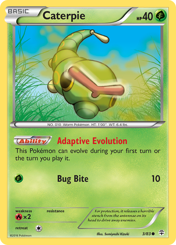 Caterpie (3/83) [XY: Generations] | L.A. Mood Comics and Games