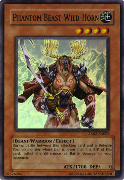 Phantom Beast Wild-Horn [GX02-EN002] Super Rare | L.A. Mood Comics and Games
