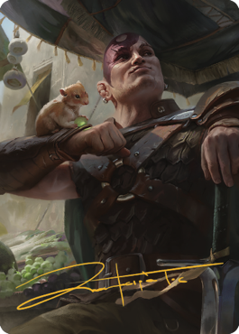 Minsc & Boo, Timeless Heroes Art Card (38) (Gold-Stamped Signature) [Commander Legends: Battle for Baldur's Gate Art Series] | L.A. Mood Comics and Games