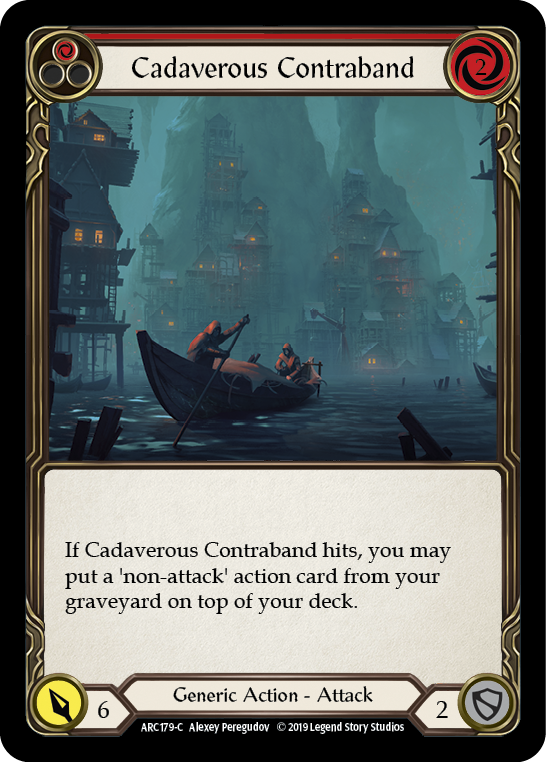 Cadaverous Contraband (Red) [ARC179-C] (Arcane Rising)  1st Edition Normal | L.A. Mood Comics and Games
