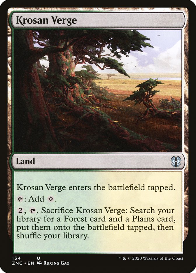 Krosan Verge [Zendikar Rising Commander] | L.A. Mood Comics and Games