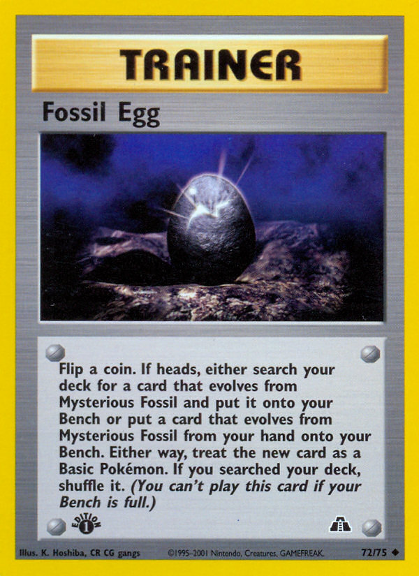 Fossil Egg (72/75) [Neo Discovery 1st Edition] | L.A. Mood Comics and Games