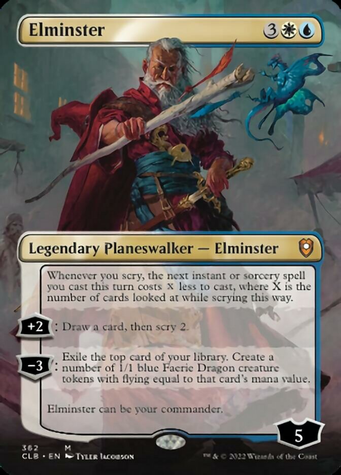 Elminster (Borderless) [Commander Legends: Battle for Baldur's Gate] | L.A. Mood Comics and Games
