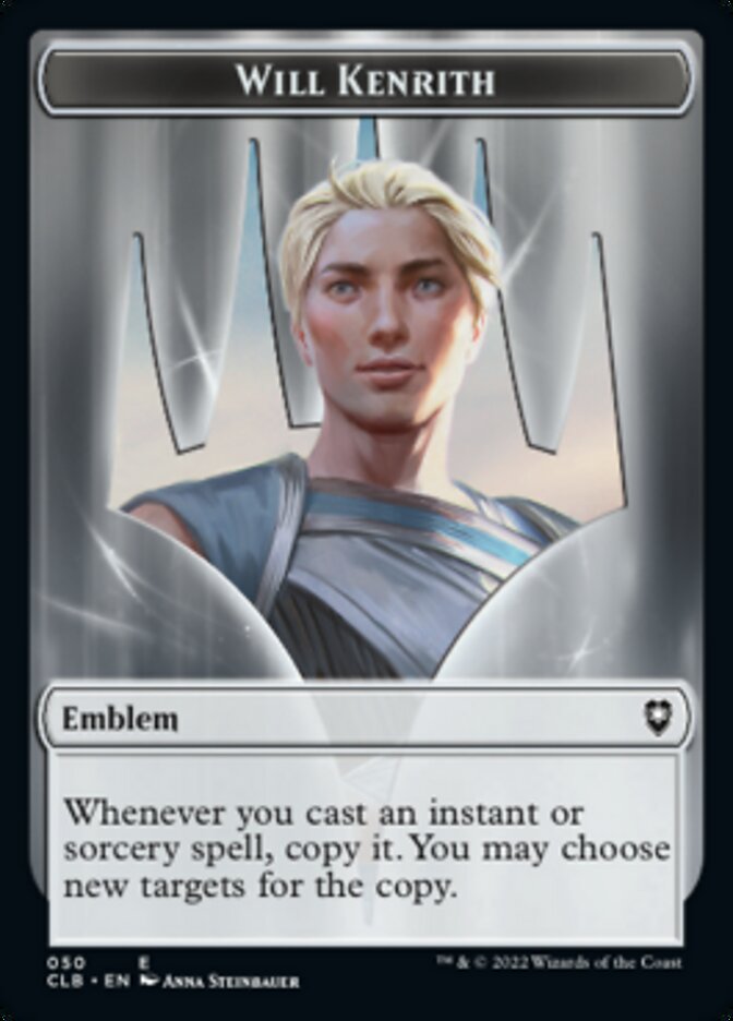 Will Kenrith Emblem // Copy Double-Sided Token [Commander Legends: Battle for Baldur's Gate Tokens] | L.A. Mood Comics and Games