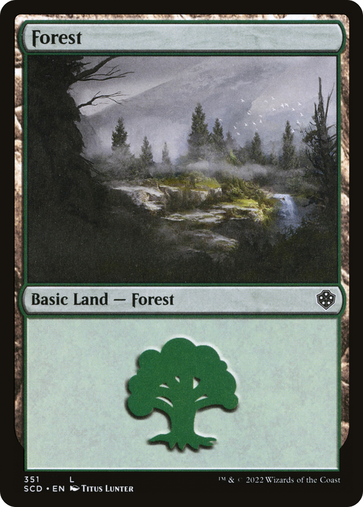 Forest (351) [Starter Commander Decks] | L.A. Mood Comics and Games