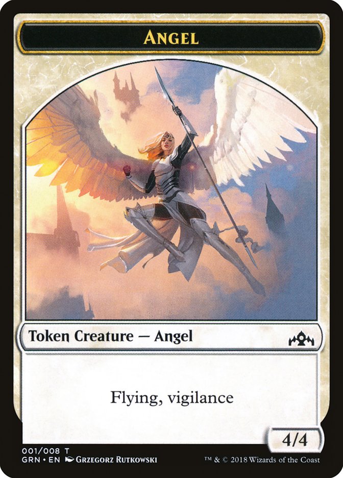 Angel Token [Guilds of Ravnica Tokens] | L.A. Mood Comics and Games