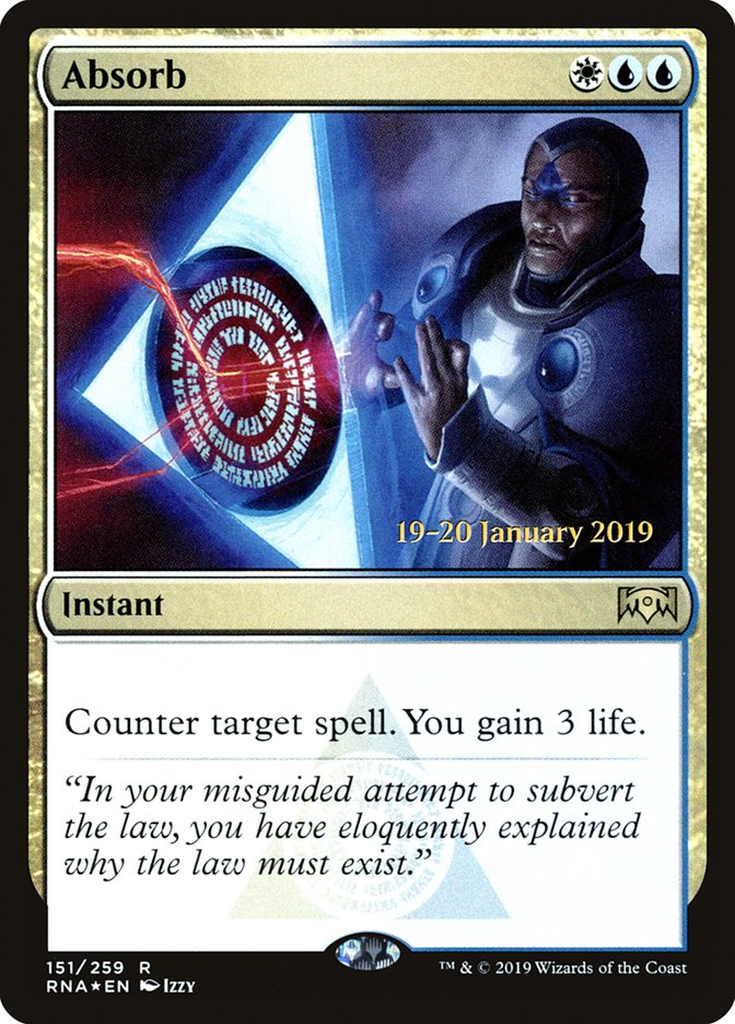 Absorb [Ravnica Allegiance Prerelease Promos] | L.A. Mood Comics and Games