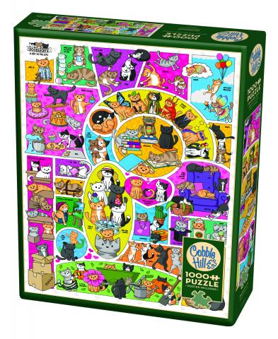 Puzzle 1000 Doodlecats | L.A. Mood Comics and Games