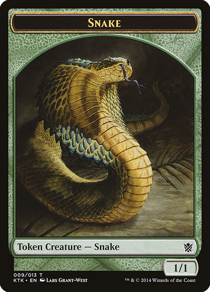 Snake Token [Khans of Tarkir Tokens] | L.A. Mood Comics and Games