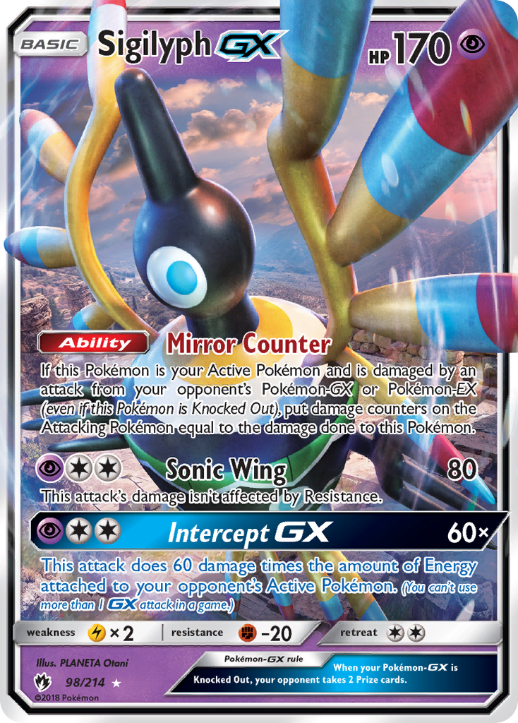 Sigilyph GX (98/214) [Sun & Moon: Lost Thunder] | L.A. Mood Comics and Games