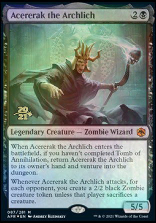 Acererak the Archlich [Dungeons & Dragons: Adventures in the Forgotten Realms Prerelease Promos] | L.A. Mood Comics and Games