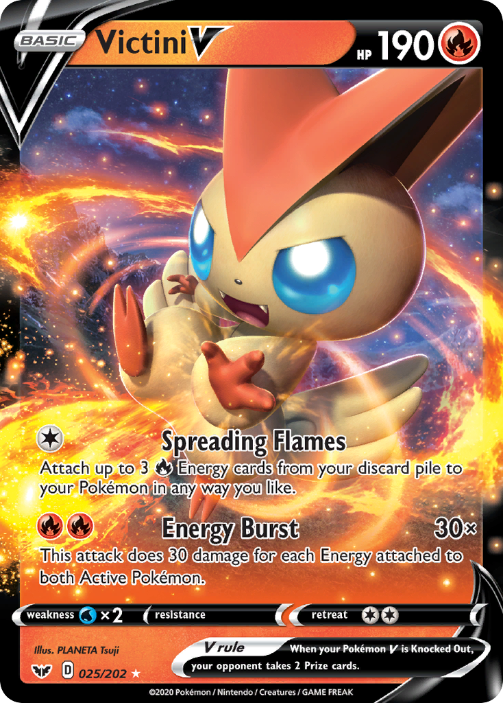 Victini V (025/202) [Sword & Shield: Base Set] | L.A. Mood Comics and Games