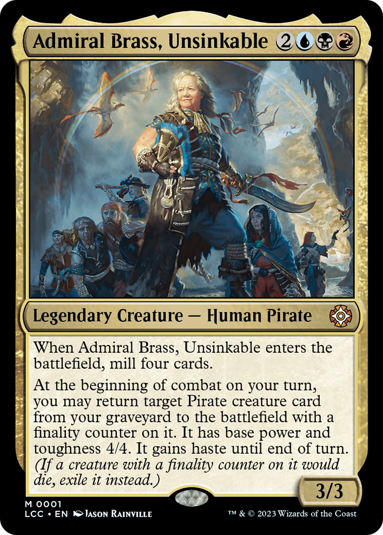 Admiral Brass, Unsinkable (Display Commander) [The Lost Caverns of Ixalan Commander] | L.A. Mood Comics and Games