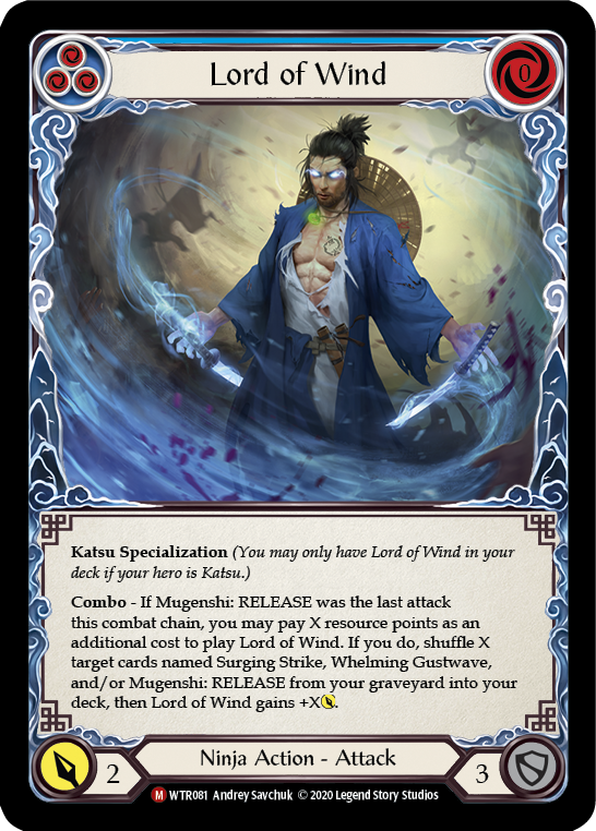 Lord of Wind [U-WTR081] (Welcome to Rathe Unlimited)  Unlimited Normal | L.A. Mood Comics and Games