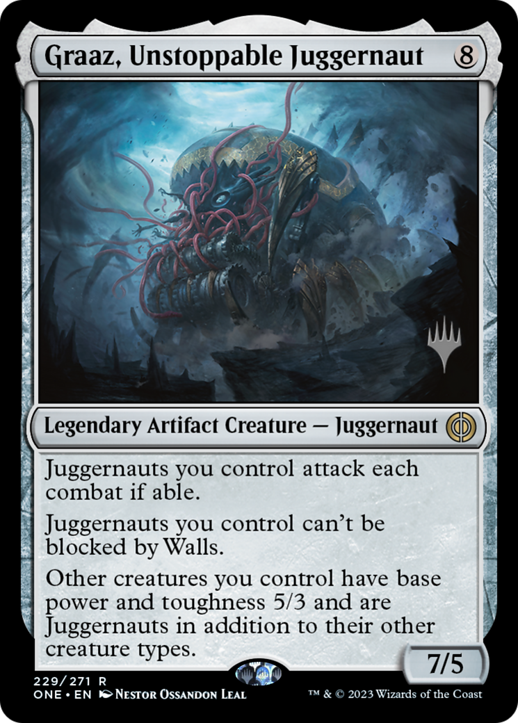 Graaz, Unstoppable Juggernaut (Promo Pack) [Phyrexia: All Will Be One Promos] | L.A. Mood Comics and Games