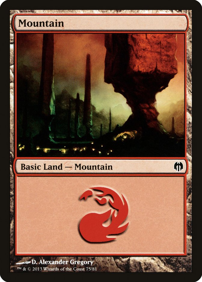 Mountain (75) [Duel Decks: Heroes vs. Monsters] | L.A. Mood Comics and Games