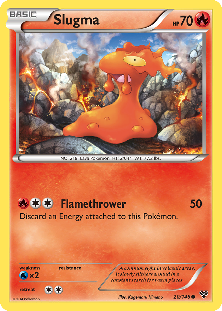 Slugma (20/146) [XY: Base Set] | L.A. Mood Comics and Games