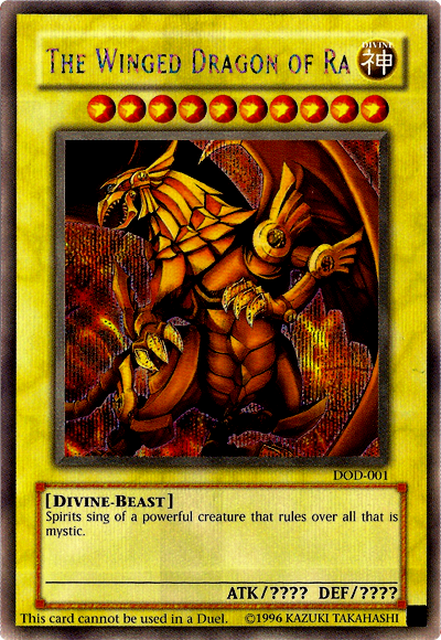 The Winged Dragon of Ra [DOD-001] Prismatic Secret Rare | L.A. Mood Comics and Games