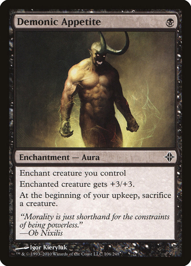 Demonic Appetite [Rise of the Eldrazi] | L.A. Mood Comics and Games