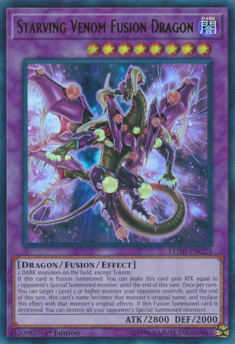Starving Venom Fusion Dragon [LEDD-ENC25] Ultra Rare | L.A. Mood Comics and Games