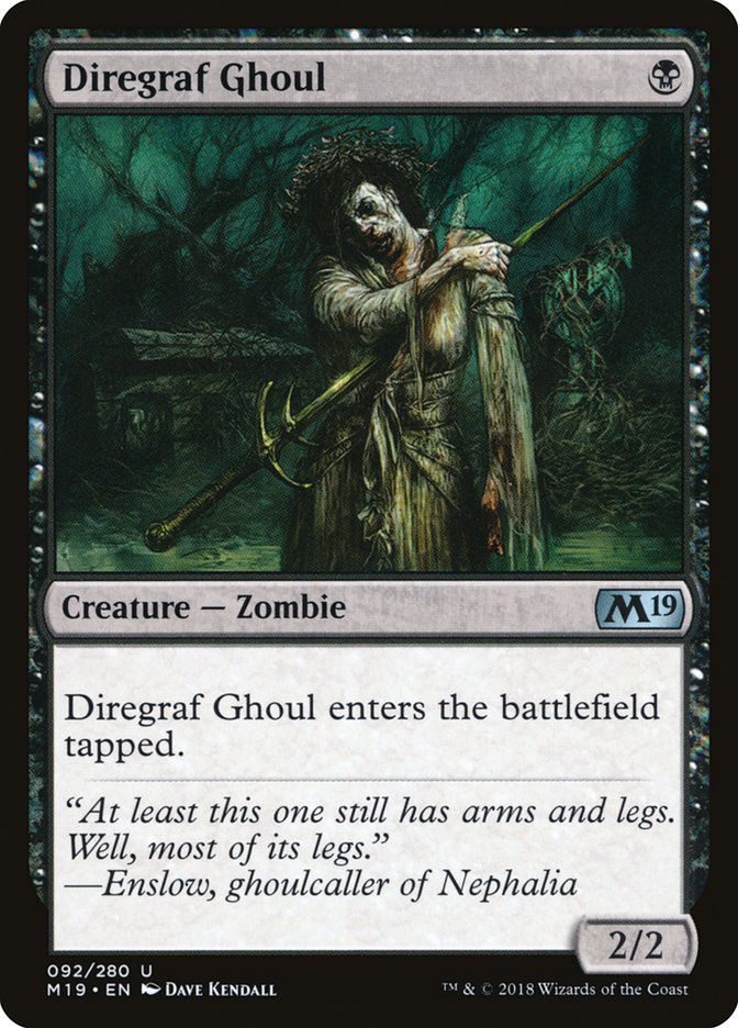 Diregraf Ghoul [Core Set 2019] | L.A. Mood Comics and Games