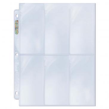 6-Pocket Platinum Page with 2-1/2" X 5-1/4" Pockets | L.A. Mood Comics and Games
