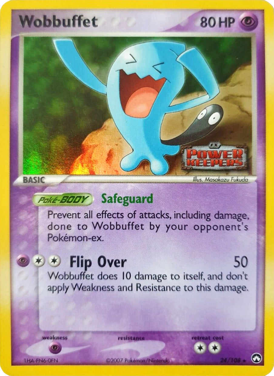 Wobbuffet (24/108) (Stamped) [EX: Power Keepers] | L.A. Mood Comics and Games