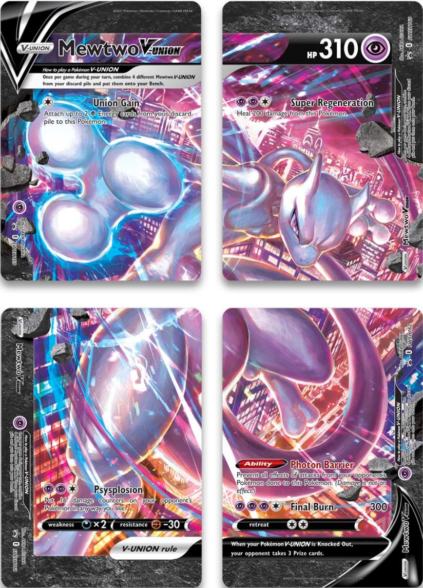 Mewtwo V-Union (Set of 4) [Sword & Shield: Black Star Promos] | L.A. Mood Comics and Games