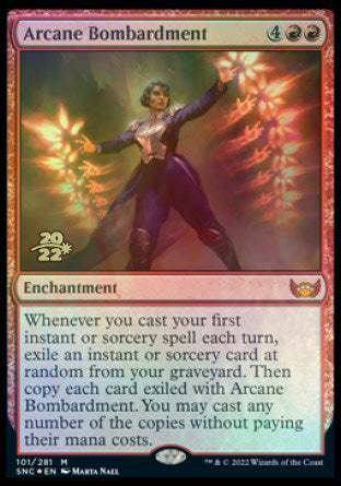 Arcane Bombardment [Streets of New Capenna Prerelease Promos] | L.A. Mood Comics and Games