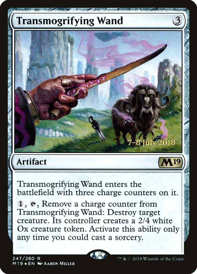 Transmogrifying Wand [Core Set 2019 Prerelease Promos] | L.A. Mood Comics and Games
