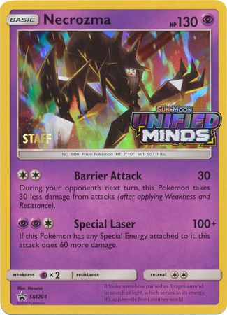 Necrozma (SM204) (Staff Prerelease Promo) [Sun & Moon: Black Star Promos] | L.A. Mood Comics and Games
